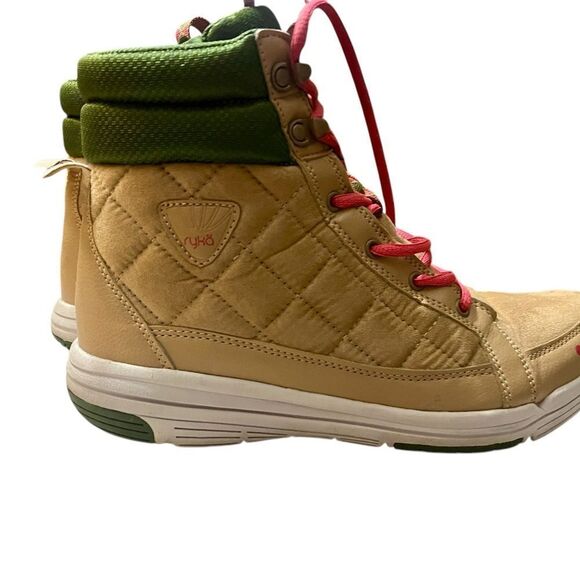 Ryka Aurora Quilted Tan lightweight Sneaker Boot - Picture 5 of 9